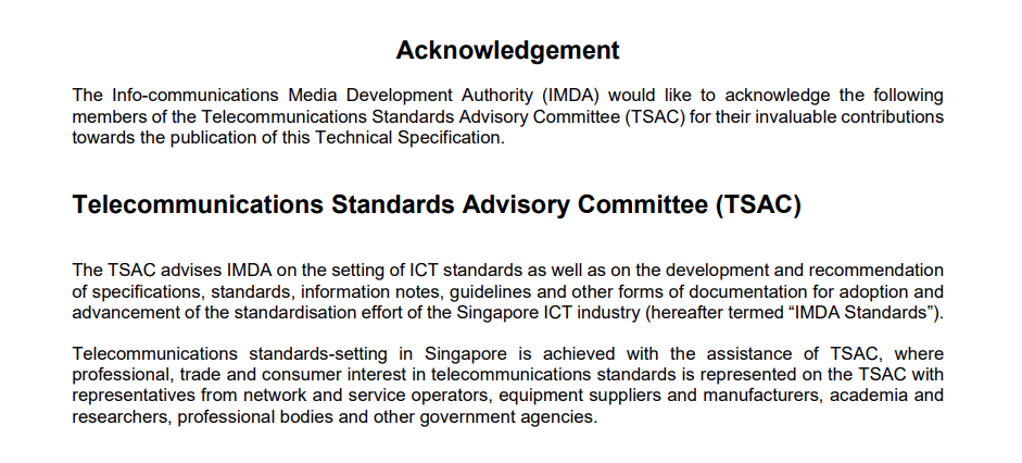 新加坡IMDA 更新了 SRD 設備的技術規范(圖1)